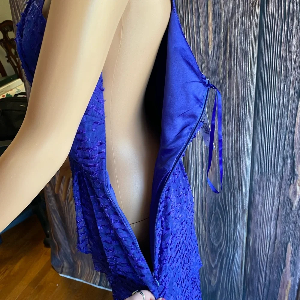 Antonio Melanie NWT indigo blue formal dress sz 4 color N41 American Dress